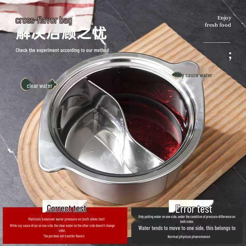 Stainless Steel Single-Serve Mini Hot Pot with Induction Compatibility and Extra Thick Design for One Person