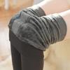 Autumn Winter Women's Korean Style Plus Size Pearl Velvet Fleece Lined Thickened One-Piece Leggings Outer Wear Warm Pants