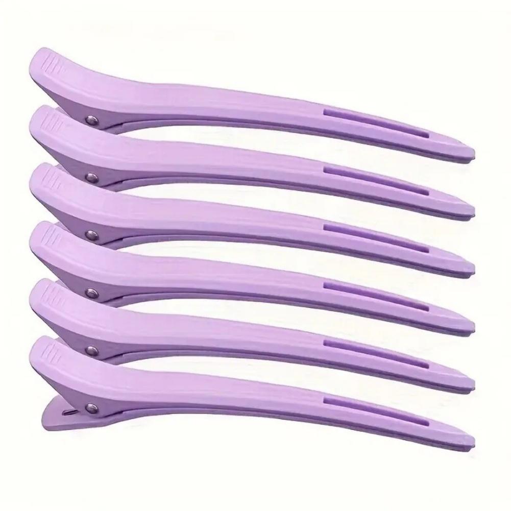 

Easy To Use Duckbill Clips Seamless Clips Manages Flyaways фіолетовий
