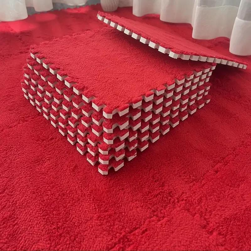 Baby Play Mat Crawling Mat Foam Puzzle Tiles, Interlocking EVA, Thick Soft Non-Slip Washable Plush Checkerboard Nursery