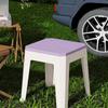 Yeya 40CM Khaki Square Storage Stool with Lid