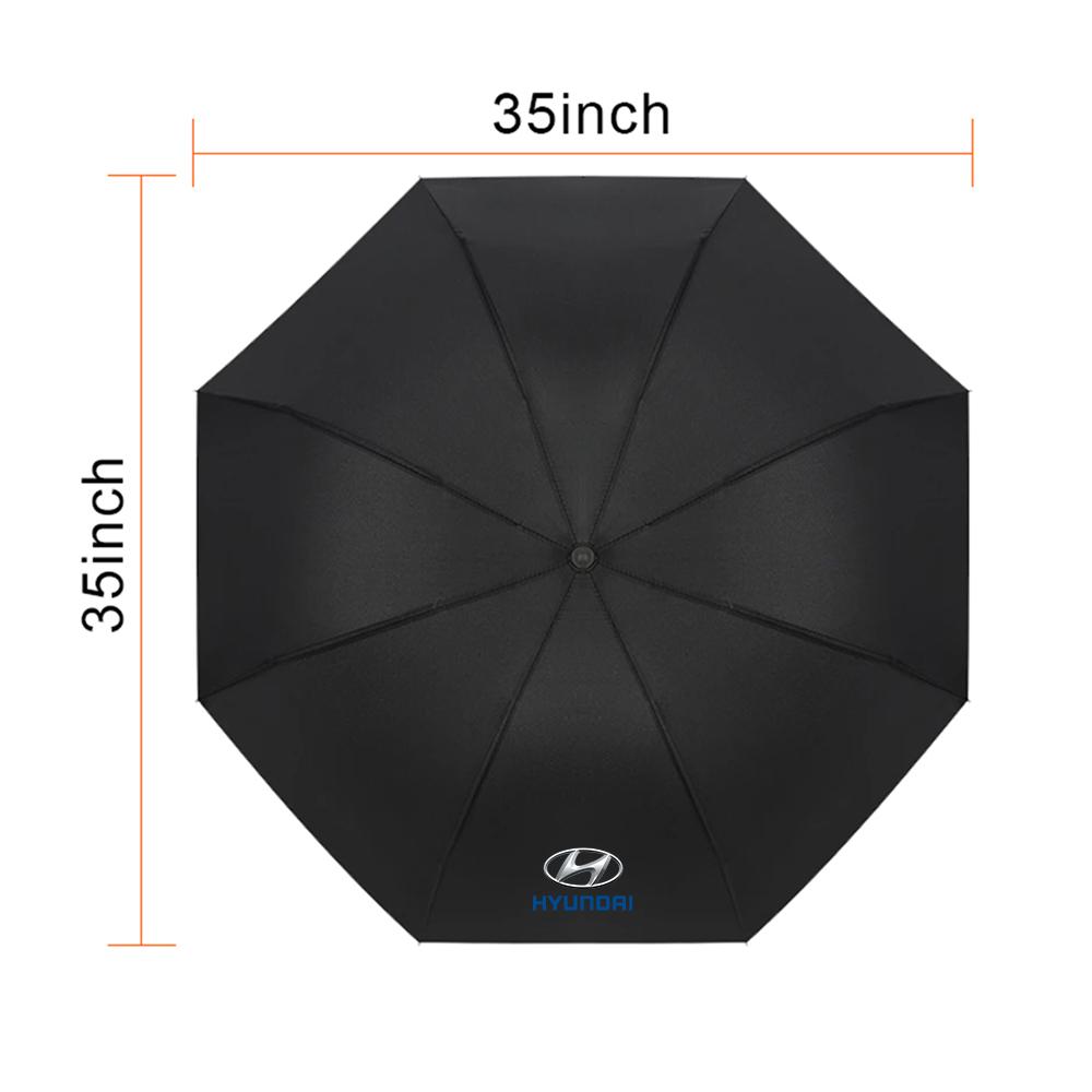 Car Automatic Folding Windproof Sunshade Umbrella For Hyundai Tucson Sonata Palisade Elantra Wagon Ioniq Solaris Accent ix35 i30 XX3