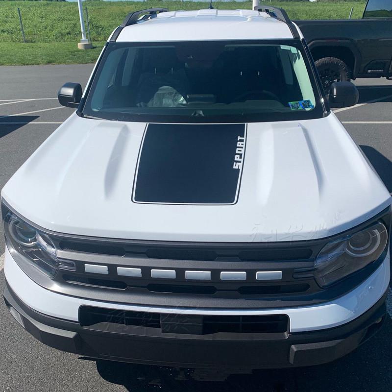 Bronco Sport Mustang Car Hood Decals - Sports Version