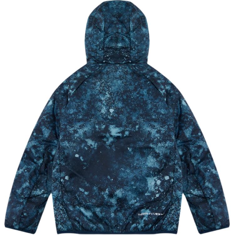 Nike Jacket Comfortable Soft Hooded Loose Kids jackets Denim-Blue FV0410-464