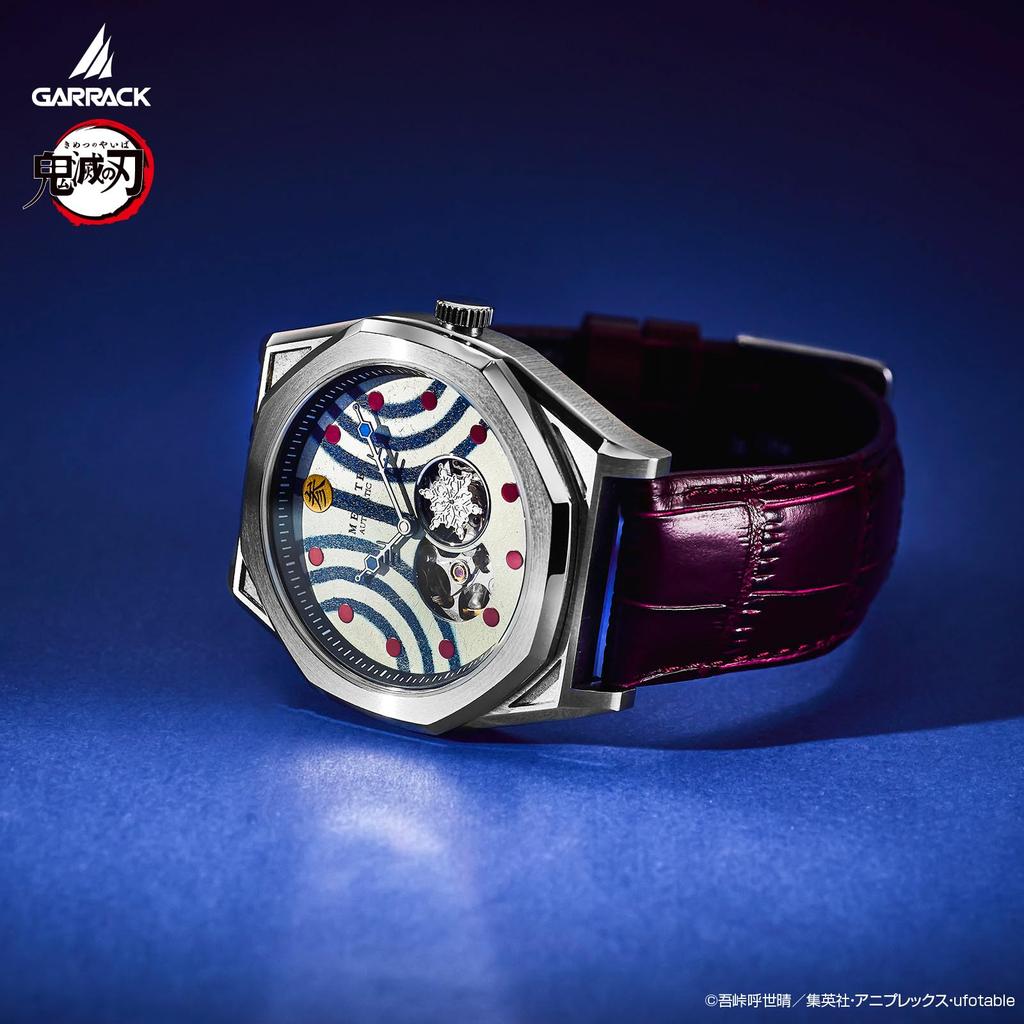 [GARRACK] Demon Slayer Collaboration Watch Akaza Model Automatic Winding 5 ATM Water Resistant Mineral Glass Multicolor Dial SMS-41-KY-J3A Men's [Auth