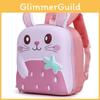 Kids Preschool Bunny Backpack With Breathable Fabric And Cute Animal Graphics For Daily Use