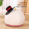 Winter Warm Cat House Semi Closed Cute Christmas Snowman Pet Bed All Season Soft Plush Dog Tent Holiday Gift for Cats Kittens