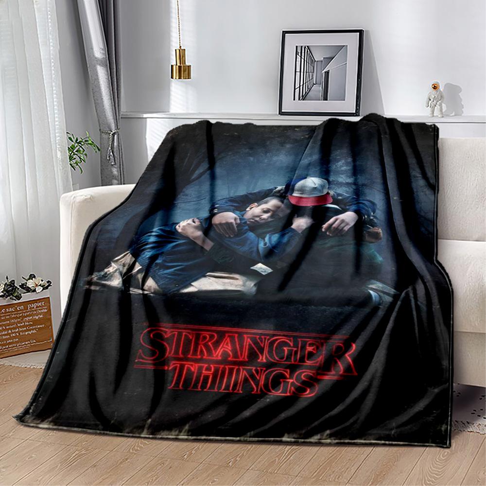 Stranger Things Blanket Suitable for sofas,travel, living rooms also a good gift for friends and family Suitable for all seasons.