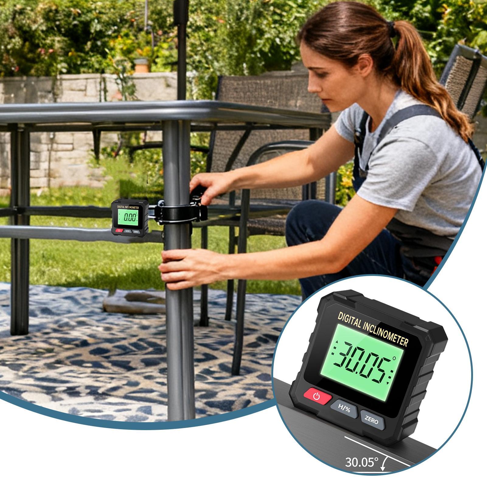 

Angle Finder With Backlight 4-Side Magnetic Level Box Angle Measurement Tool For Woodworking Golf Home Renovation Door CHINA