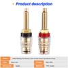 Xiatiaosann 4mm Heavy Duty Binding Post Banana 24K Gold Plated Brass Insulated Binding Post Banana Plug for with Wrench 5-Way Jack, Speakers,