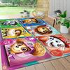 1Pc Paw Patrol Heroes Carpet Rug Soft Washable Antislip Home Living Room Sofa Mats Personalized Christmas Rug