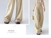 Yamamoto Women's Summer 2025 High Waist Slimming Ice Silk Wide-Leg Pants