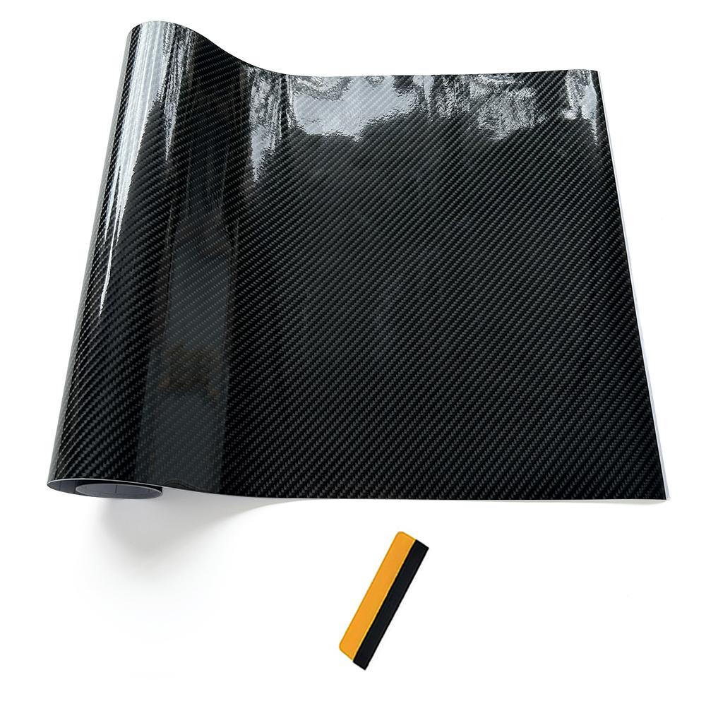 High Gloss Rearview Mirror Wrap Vinyl Car Tuning Stickers Car Styling Interior Films for Car Carbon Fiber Decals for Vehicle