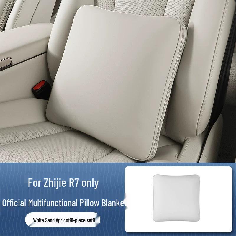 Zhijie R7 Multifunktions-Autokissen: Klimaanlagen-Steppdecke, Innendekor & Faltbare Lendenwirbelstütze.