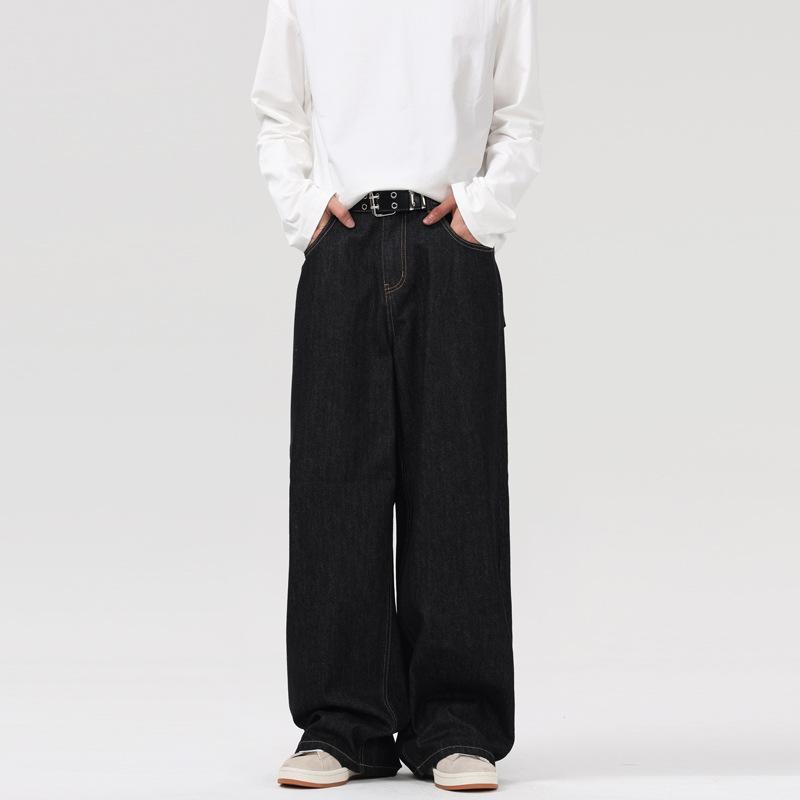 

Джинсы мужские и женские одинаковые простые и универсальные повседневные свободные брюки в пол S