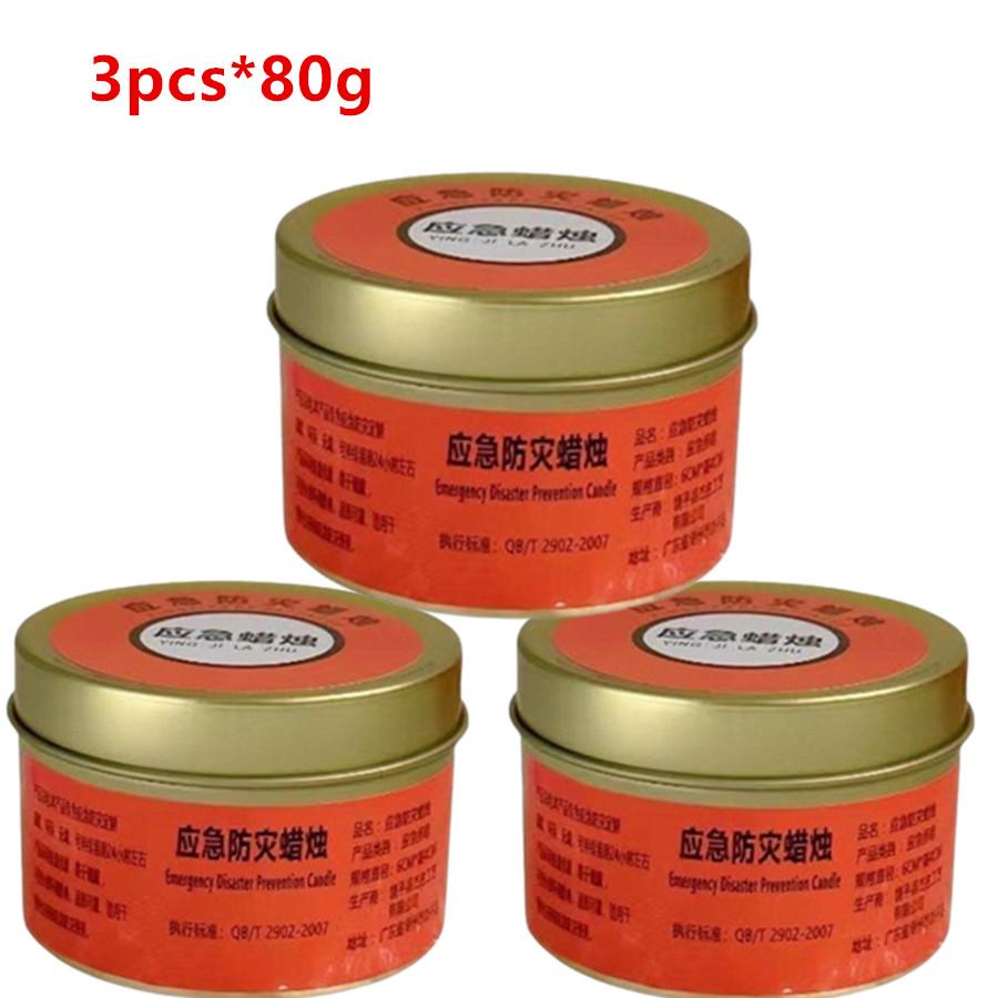 1/3Pcs Camping Emergency Candles For Power Outages Windproof Smokeless Survival Lighting Disaster Prevention Supplies