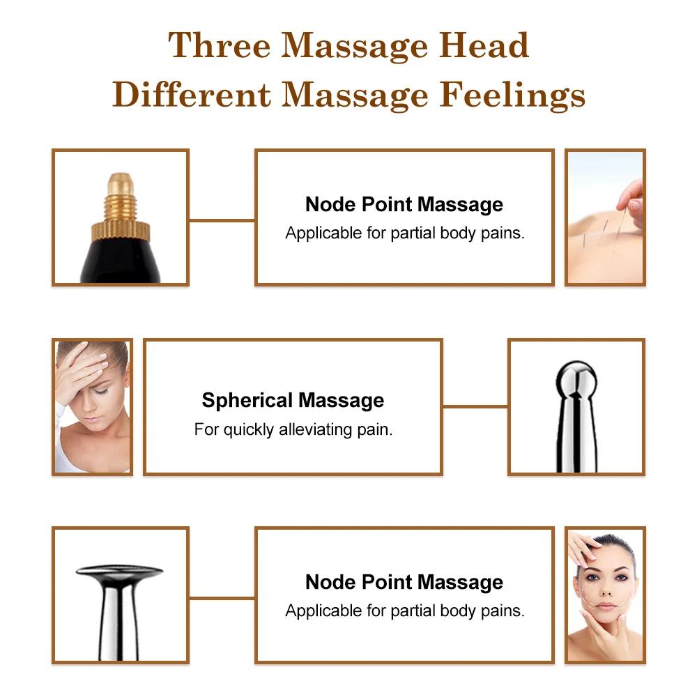 Elektronischer Akupunkturstift Elektrischer Massagegerät Meridian Laserpointer Physiotherapiegeräte Körper Rücken Nacken Fuß Entspannende Massage