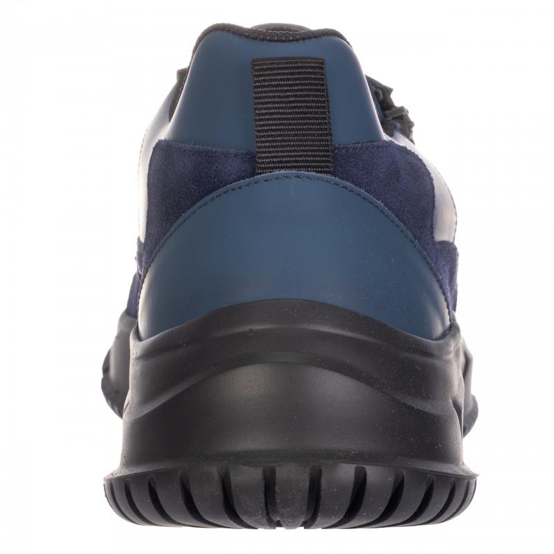 Iceberg Italian leather sneakers new comb navy - Size: 42