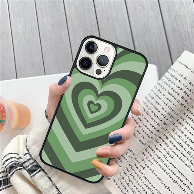 Hearts circles coque Coque Shell For iPhone 17 Air 15 16 14 13 12 Pro Max 11 Pro Max Plus Phone Case Cover