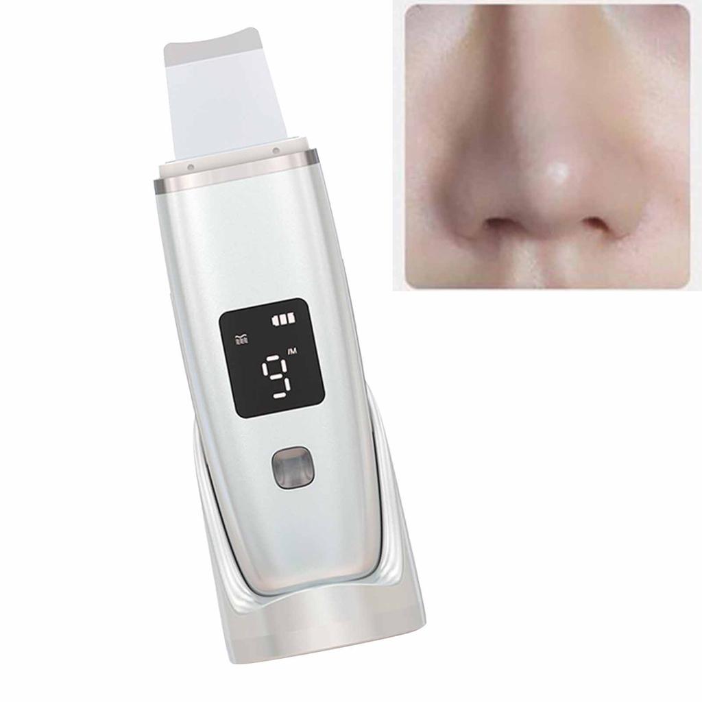 Skin Scrubber Face Spatula Positive Ion Vibration Blackhead Remover 4 Modes Rechargeable Pore