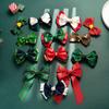 1PCS Christmas Children's Red Bow Hairpin Princess Versatile Back Head Hairpin Girl Top Clip New Year Girl Headwear