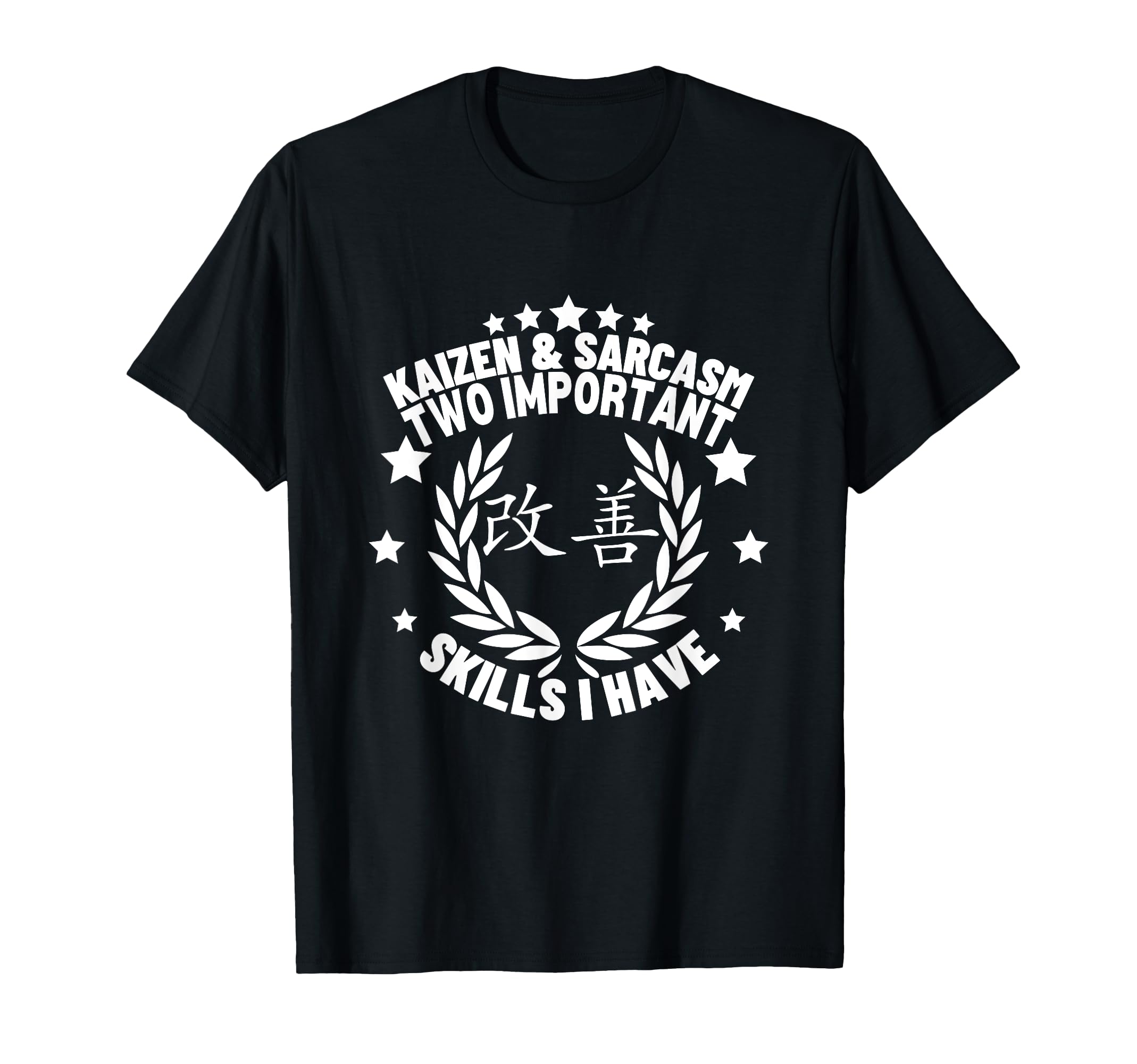 

Kaizen and Irony Funny Japanese Kaizen T-Shirt чорний