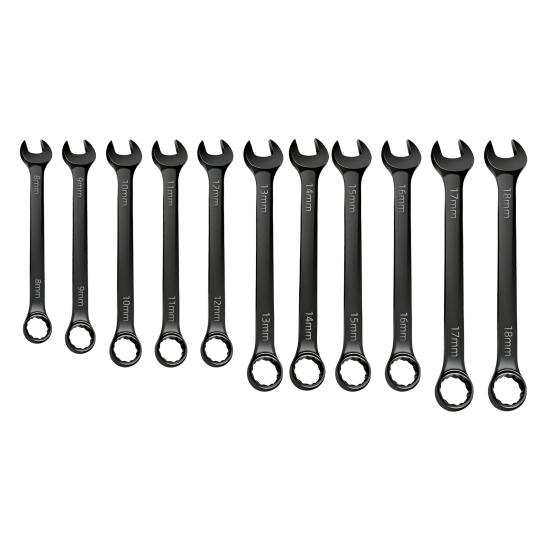 Heavy Duty Steel Spanner Double End Combination Wrench, Heavy-Duty Metric Hexagonal Bolt Tightening Tool High-Strength for Automotive Construction