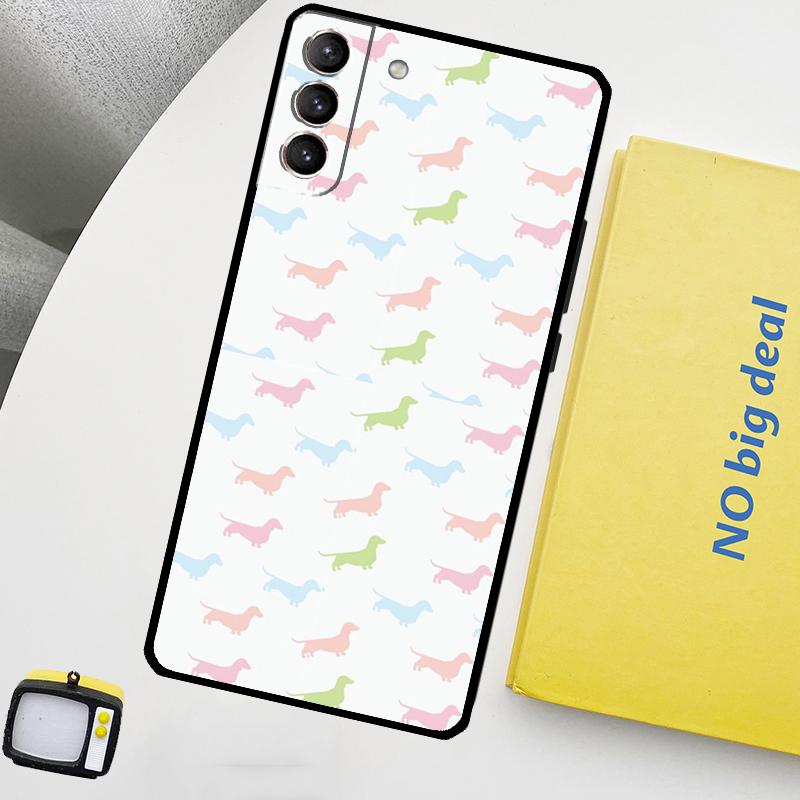 Cute Dachshund Dog Hot Phone Case For Samsung Galaxy S25 S26 Ultra S20 S21 S22 S23 Plus S24 Ultra S10 S25 FE Cover