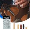 Kit d'outils de couture à la main en cuir pour travaux manuels et artisanat