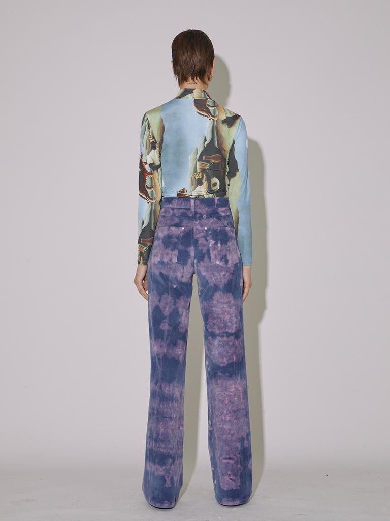 VEGAN TIGER Velboa Straight Pants (Purple)