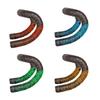 Chrysanthemum Pattern Shock-Absorbing Gradient Bicycle Handlebar Tape - Breathable, Two-Tone, Wear-Resistant PU for Road Bikes.