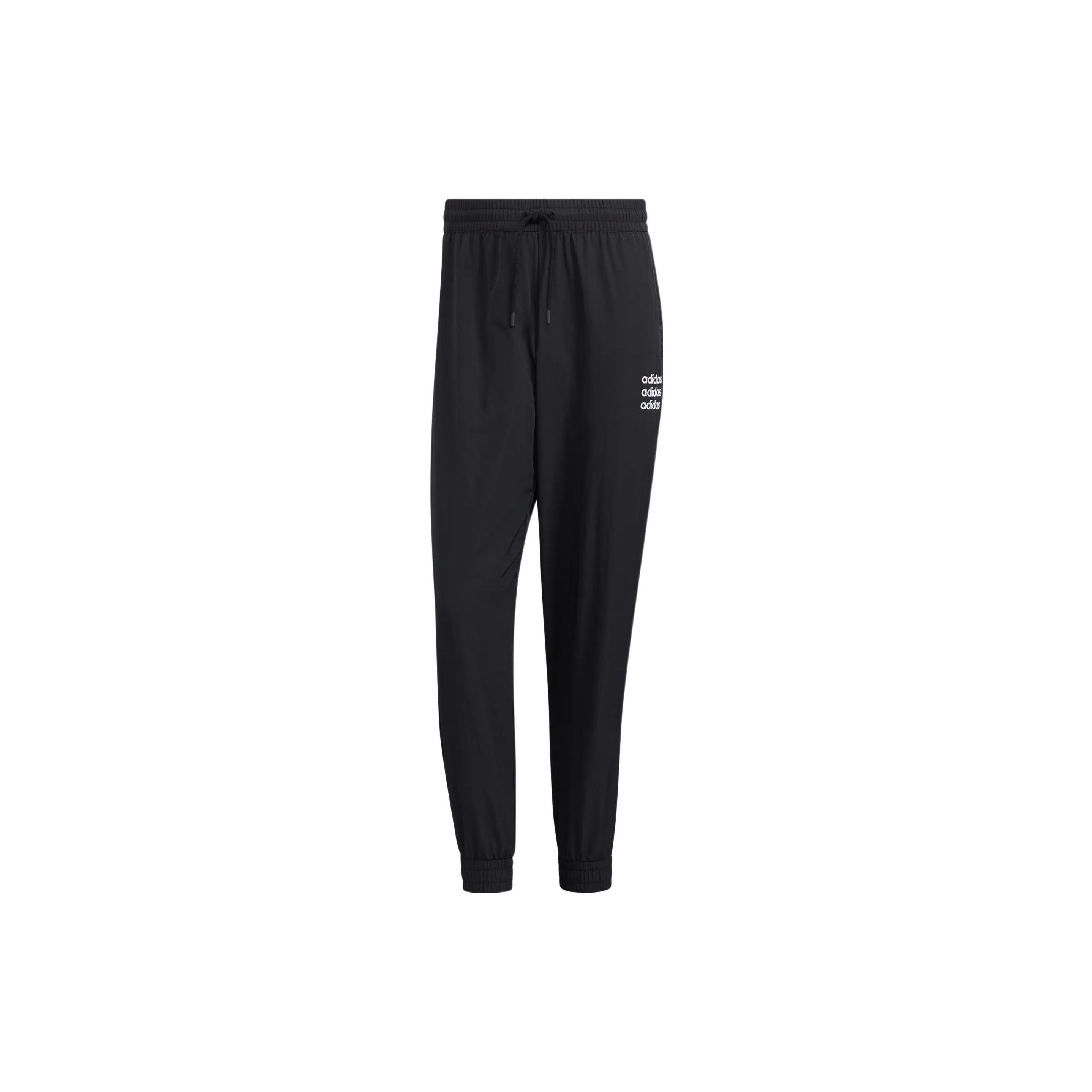 Men s adidas neo Logo Printing Solid Color Casual Long Pants/Trousers Black HD4705 XS