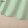 ZANZEA Women Casual V-Neck Ruffles Short Sleeve Elegant Blouse