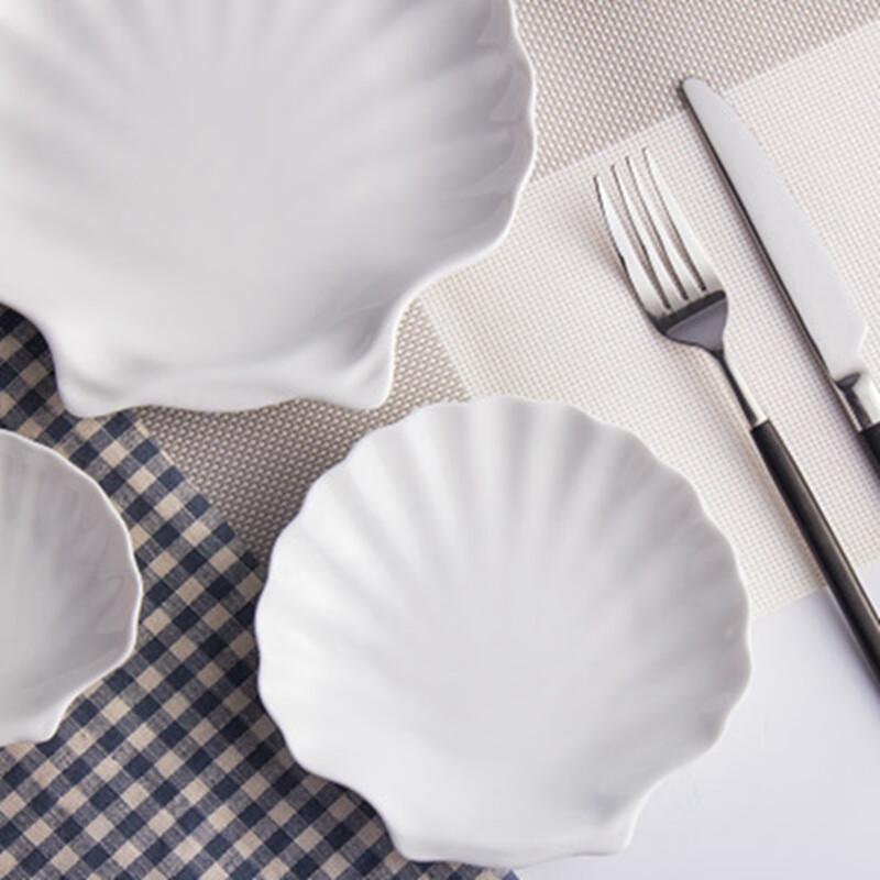 VAKADA Keramik Muschel Servierplatte