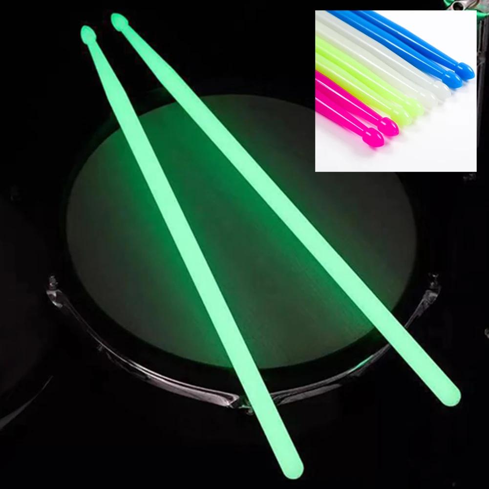 2 Pezzi Bacchette Luminose 5A Bacchette Luminose in Nylon Bacchette Fluorescenti Luce Notturna Bacchette Glow per Regali per Batteristi