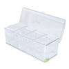 Ice Chilled Condiment Server Plastic Storage Cold Food Container Clear Sauce Caddy Serving Tray Container with Lid 4