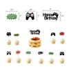 GAME ON Game-Themed Birthday Party Decoration Set: Banner, Foil Balloons, and Cake Topper Set