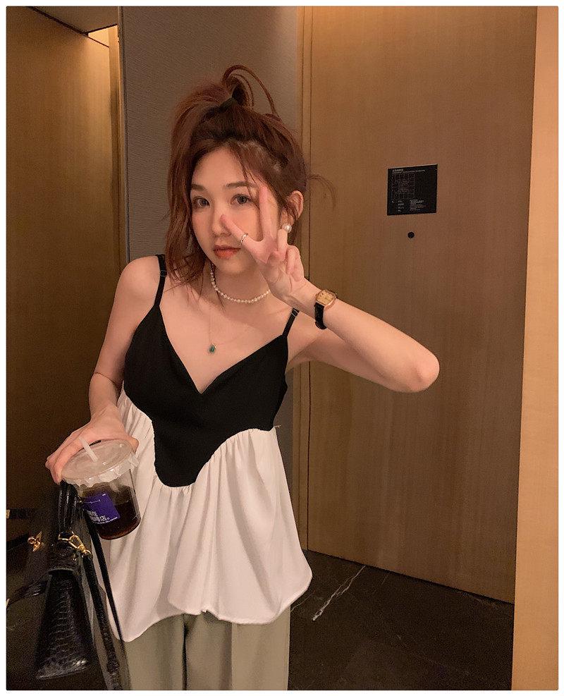 Women s Plus Size Irregular Patchwork Camisole - Chic Sleeveless Summer Top for Layering L for 100-115 lbs