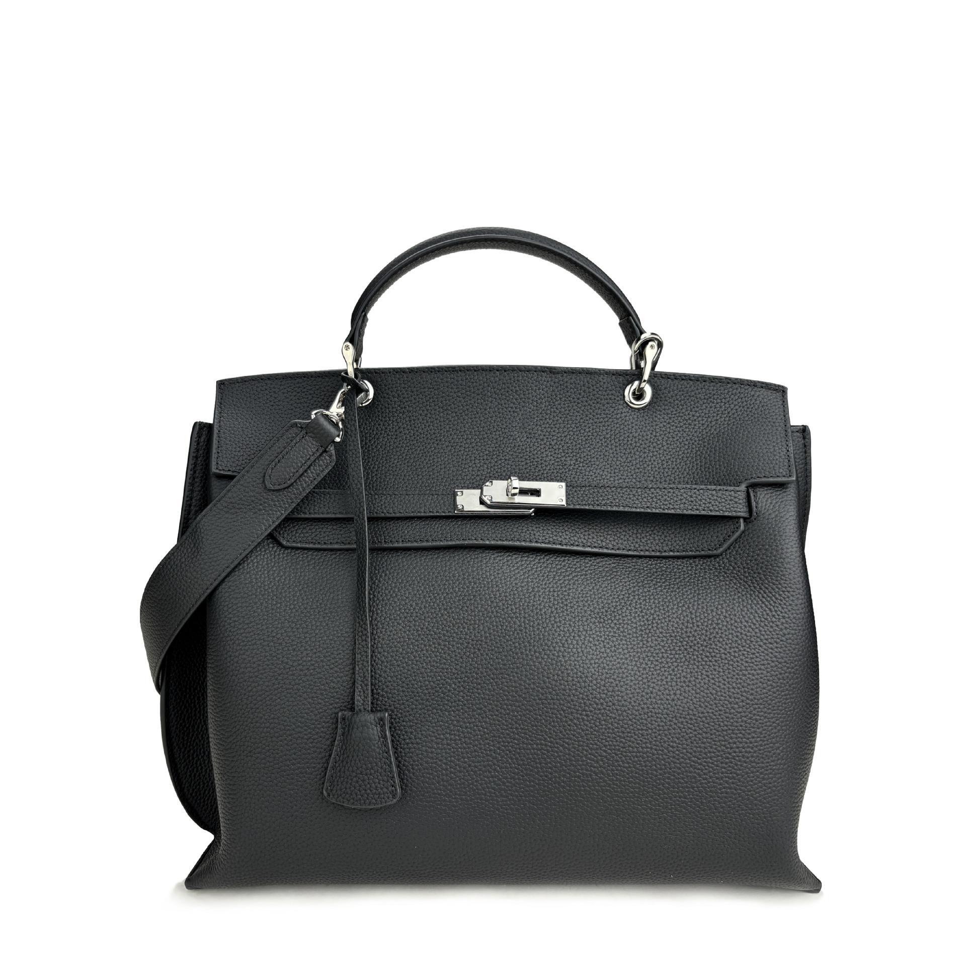 

/ Новая сумка Lychee Pattern Togo Revised Platinum, модная сумка через плечо на одно плечо, большая вместительная сумка 35x12x30cm бездна