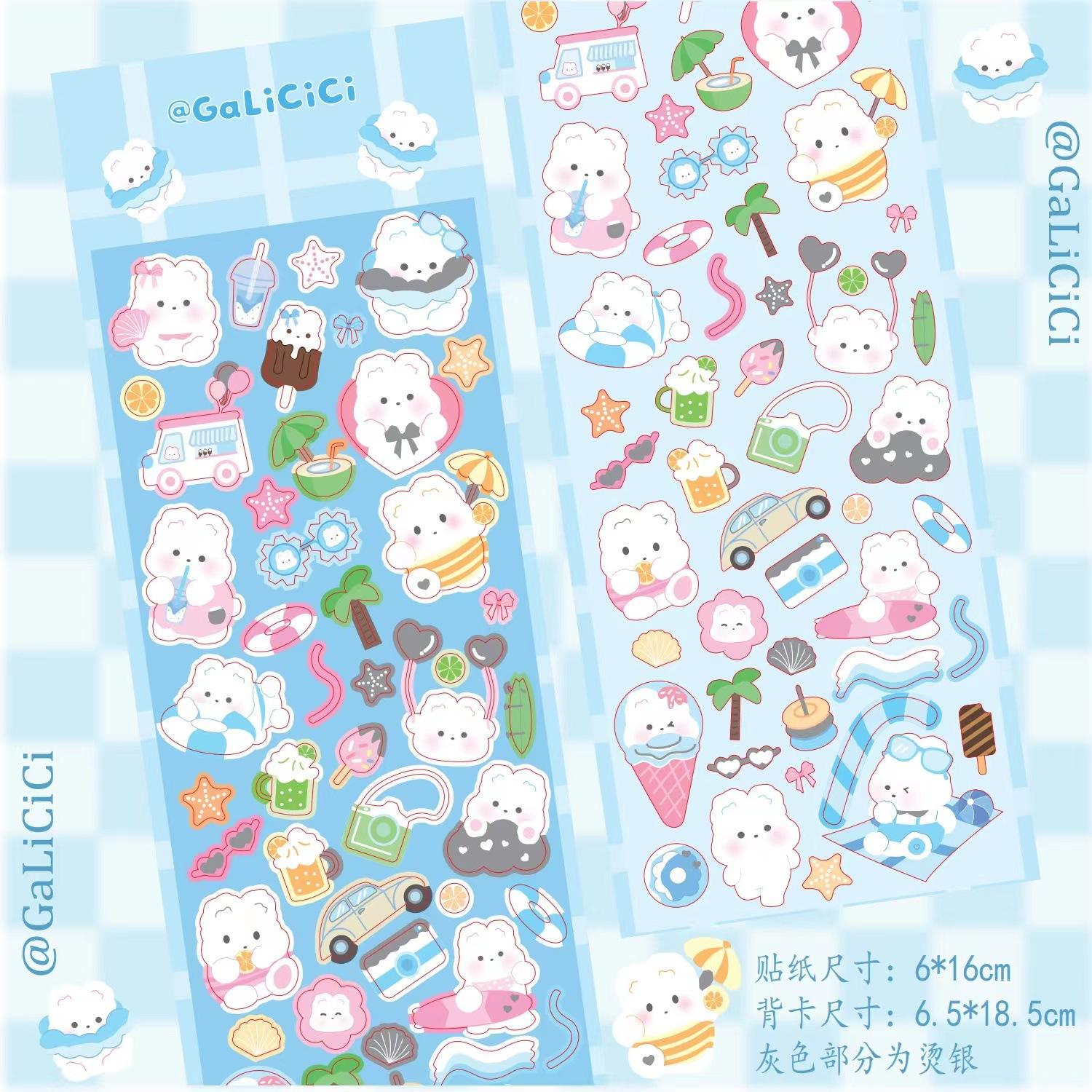 Милый мультяшный кролик Gooka наклейка DIY ручной счет украшения материал — фото 6