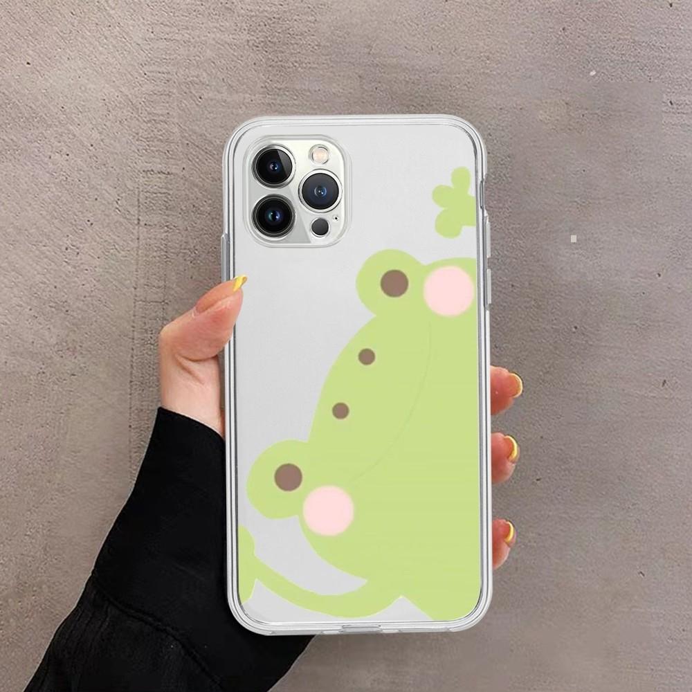Frog cartoon drawing Phone Case For iPhone 15 13 14 Pro Max XS XR 12 11 Pro 13 Mini 6 7 8 Plus Soft Clear Back Cover