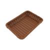 Hardened Brown Imitation Rattan Basket Set: 5-Piece Bread & Fruit Storage Baskets