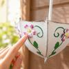 Umbrella Shape Wall Mounted Metal Plant Basket Decorative Iron Hanging Flower Pot for Indoor Outdoor Home Garden Wall Decoration