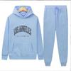 Mens Hooded Sweatshirt Set Casual Long Sleeve Tracksuit