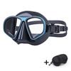 JUNHAINS Free Diving Mask Low-Capacity Aluminum Alloy Glasses Frame Wet Breathing Tube Snorkel Set For free diving, snorkeling