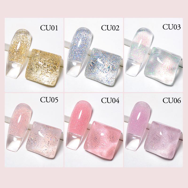INCONTRARE ATTRAVERSO 14 Pz Set di gel UV poli Kit gel per unghie Crystal Builder Gel colorato trasparente con lampada Gel Smalto per unghie per l'estensione delle unghie
