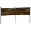Replacement Headboard Smoked Oak 160 cm Wood Based Material and Steel