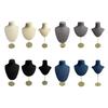 Mannequin Shaped Necklace Showcase Stand Stylish Portrait Model Jewelry Holder Tabletop Neckchain Pendant Display Rack