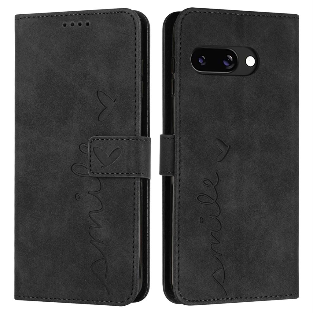 For Google Pixel 9a Case Viewing Stand PU Leather Phone Cover Imprinted Pattern