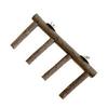 Bird Perch Ladder Wood Stand Cage Toy for Nail Grinding, Chewing for Parakeets